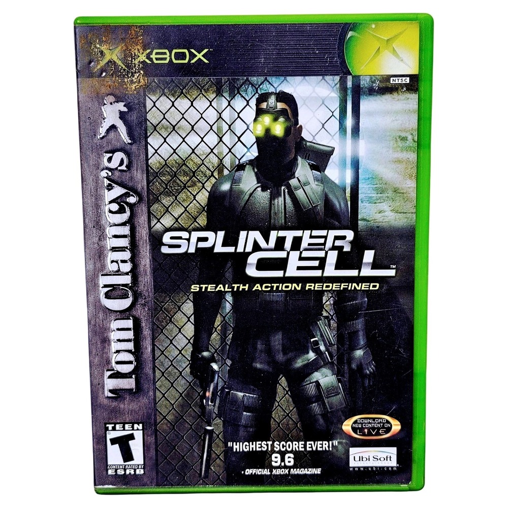Tom Clancys Splinter Cell Xbox Original Game Ubisoft Stealth Action Shooter Disc